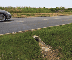 ACO KerbDrain and SuDS swale inlets for A12 bypass road