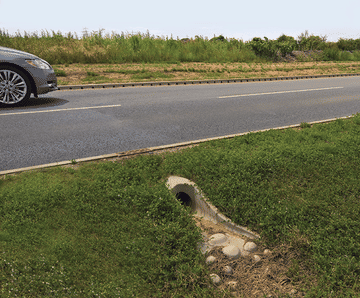 ACO KerbDrain and SuDS swale inlets for A12 bypass road
