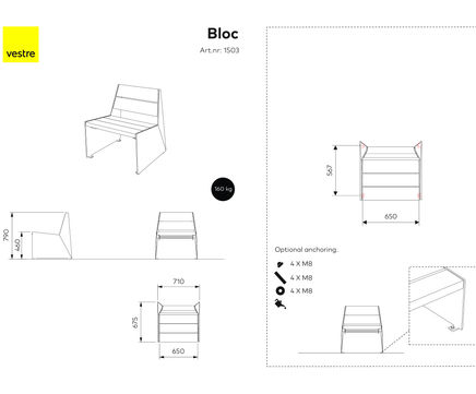 Download assembly documentation for Vestre's furniture range