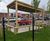 Cycle shelter with sedum roof and bike stands - McDonalds 3