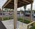 Cycle shelter with sedum roof and bike stands - McDonalds 2