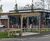 Cycle shelter with sedum roof and bike stands - McDonalds 0