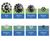 Random plastic filter media for biological wastewater treatment 0