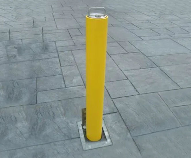Warrior - steel high-visibility telescopic driveway bollard