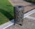 Conga - 30-litre steel outdoor litter bin with floral cut-out design 1