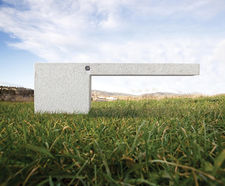 Ambra - granite or marblestone outdoor benches for public spaces