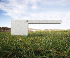 Ambra - granite or marblestone outdoor benches for public spaces