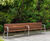 Riva - contemporary outdoor timber and aluminium seat with armrests 6