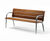 Riva - contemporary outdoor timber and aluminium seat with armrests 12