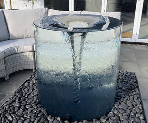 The Volute™ - glass vortex water feature for gardens and interiors