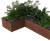 Planterline - straight structural steel planter walls 8
