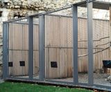 Wire mesh raven enclosure and balustrade infill - Tower of London - on this page