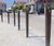Explosion - contemporary steel bollard 2