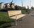 Horizon - timber and steel contemporary outdoor bench for parks 4