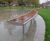 Horizon - timber and steel contemporary outdoor bench for parks 5