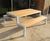 Thetford - recycled steel and timber picnic table and bench 3