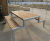 Thetford - recycled steel and timber picnic table and bench 1