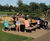 Fordham - recycled steel and reclaimed hardwood picnic table and bench 4