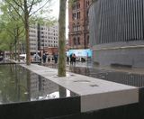 Stainless steel gratings at Kings Cross Station, London - on this page