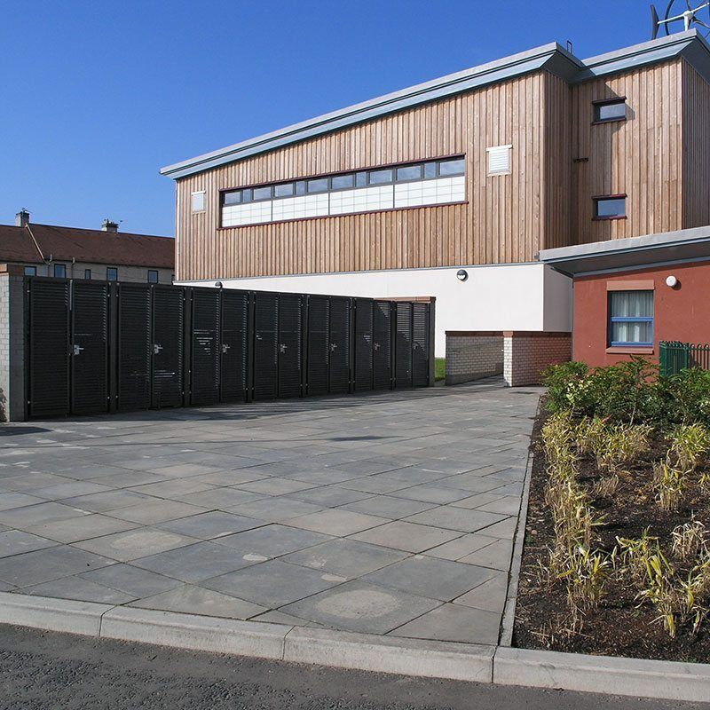 Images For Gates For Bin Store, Tranent School