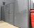 Bin stores and fencing at retail park 0