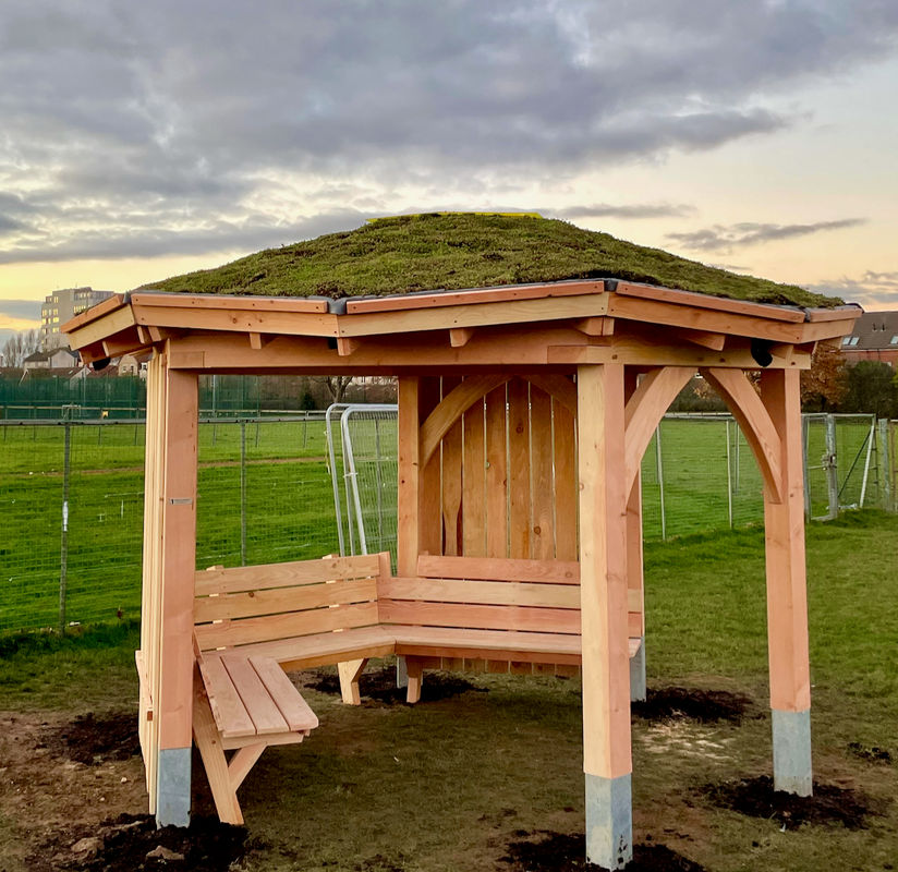 Images For Roundhouse Timber Shelter With Green Roof - West Park, Worthing