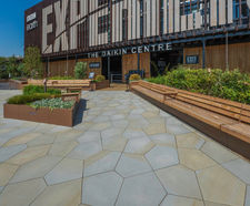 Paving for public realm at BBC Earth exhibition