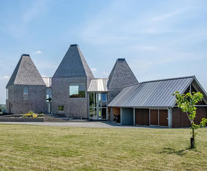  Corten louvres used as cladding and brise soleil for rural home