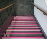 Stair nosings in corporate colour for College refurb - on this page