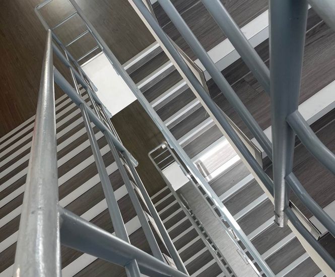 Anti-slip stair nosing for Middlesbrough College refurb