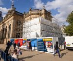 Hoardfast protective site hoarding for cathedral renovation works