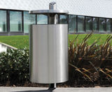 Apollo 100 hooded litter bin - post-mounted - on this page