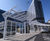Aquinas - steel and glass multi-functional monopitch canopy shelter 1