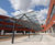 Aquinas - steel and glass multi-functional monopitch canopy shelter 7
