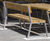 Caerphilly Seat - steel frame timber bench 2