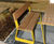 Caerphilly Seat - steel frame timber bench 6