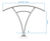 Cambridge Hybrid - steel cycle shelter for outdoor bike storage 3