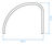 Curve Cycle Stand - modern steel bike rack for secure outdoor parking 3