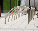 Curve Cycle Stand - modern steel bike rack for secure outdoor parking