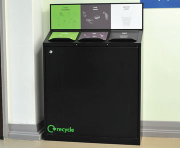 Daventry Internal Recycling Bin - triple compartment waste container