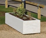 Denton - rectangular concrete planter, 200 litre - on this page