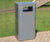 Derby Slimline Litter Bin - Stainless Steel 4