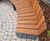 Easthorpe - contemporary semi-circular steel-framed timber seat 3
