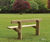 Edale - rustic 3-slat wooden seat 3