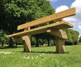 Edale - rustic 3-slat wooden seat - on this page