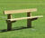 Edale - rustic 3-slat wooden seat 7