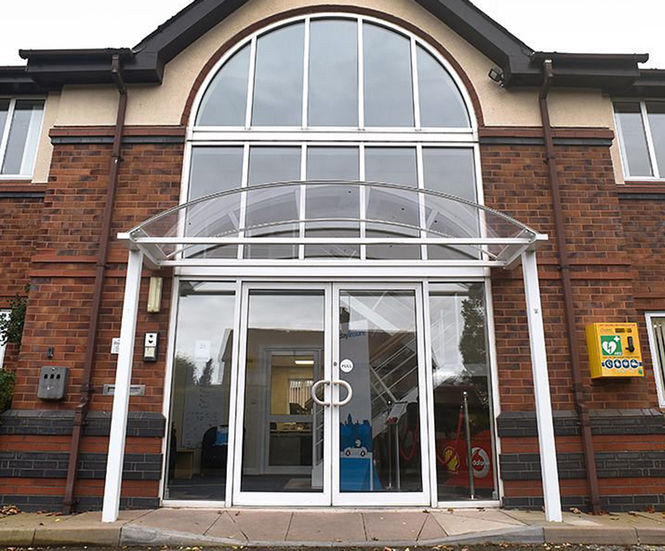 Entrance Foyer - arched canopy shelter for doorways and lobbies