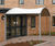 Fabric Arc Canopy - white PVC outdoor shelter for dining or social spaces 6