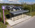 Gatwick Passenger Shelter - glass and steel modular waiting shelter 7