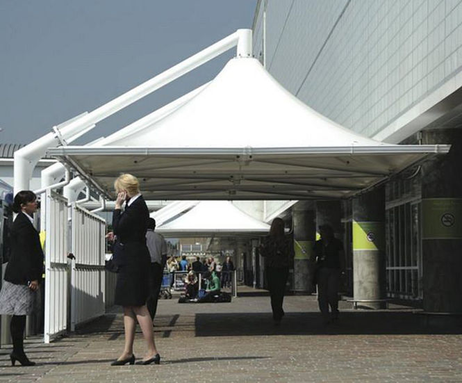 Glider Canopy - steel frame PVC waterproof outdoor shelter